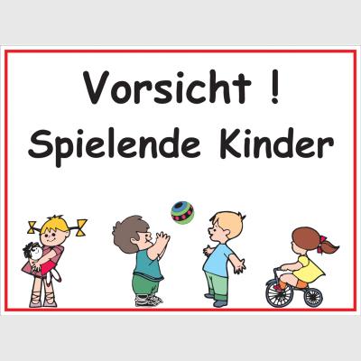 Schild Kinder